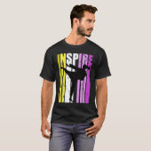 T-shirt Karate Inspirer de belles couleurs Motivation insp (Devant entier)