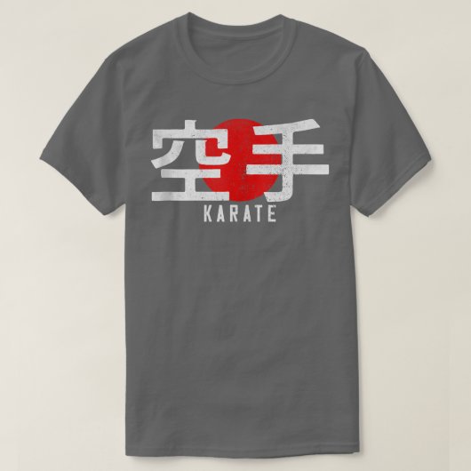 T-shirt Karaté Kanji Arts Martiaux Japon GYM Dojo Japonais (Design devant)