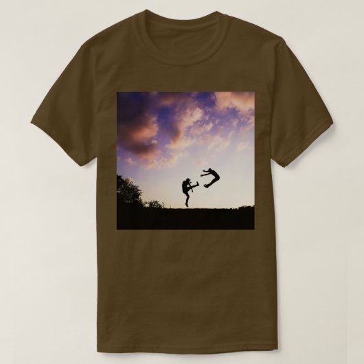 T-shirt Karaté kick by the dusk 1 (Design devant)