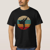 T-shirt Karate Kick Retro Sun Karate Fighter (Devant)