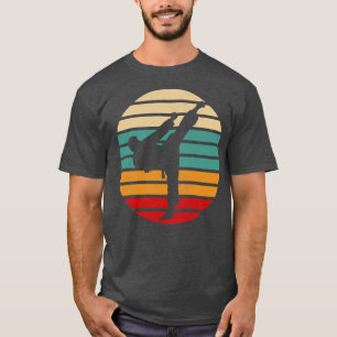 T-shirt Karate Kick Retro Sun Karate Fighter