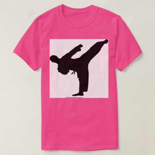 T-shirt Karate Kick Silhouette 1 (Design devant)