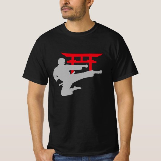 T-shirt Karate Kick Torii Gate (Devant)