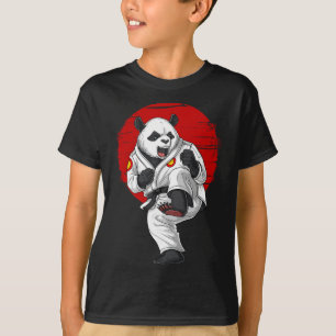 T-shirt Karaté Kickboxing Muay Thai Art Martial Panda Bear