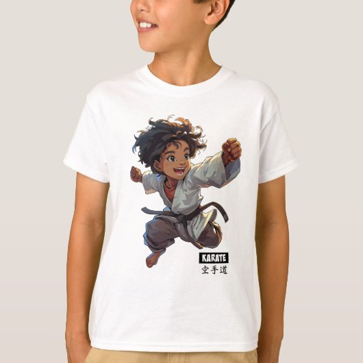 T-shirt Karate Kid avec mots (Devant)