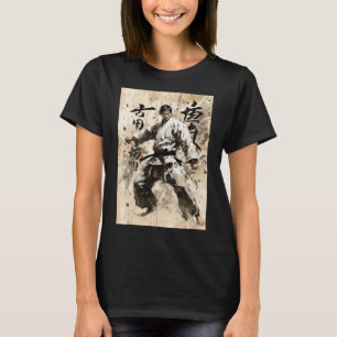 T-shirt Karate Kyokushin Calligraphie Japonaise Arts Marti