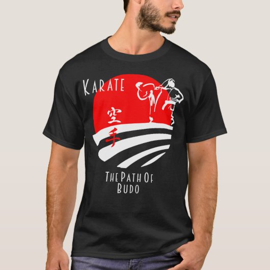 T-shirt Karate Le Chemin de Budo, Samurai Martial Arts (Devant)