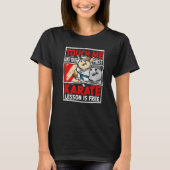 T-shirt Karate Lesson Est Libre Tenue Karate Guinea Pig (Devant)