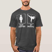 T-shirt Karate Maman Karate fille ceinture noire (Devant)