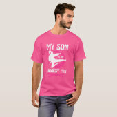 T-shirt Karate Maman Mon Fils Est Mon Plus Grand Fan Arts  (Devant entier)