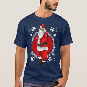 T-shirt Karate Martial Arts Santa Claus Joyeux Noël