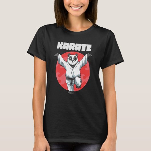 T-shirt Karate Panda Crane Kick 1 (Devant)