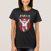 T-shirt Karate Panda Crane Kick Boys and Girls Karate Pa (Devant)
