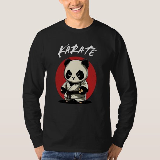 T-shirt Karate Panda Karateka Boys and Girls Karate Panda (Devant)
