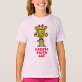 T-shirt Karate Pasta Chat (Devant)
