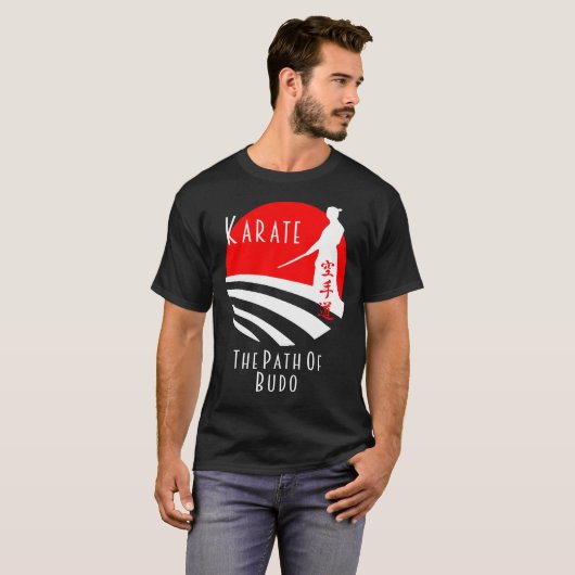 T-shirt Karate Path of Budo, Samurai Martial Arts Bushido (Devant entier)