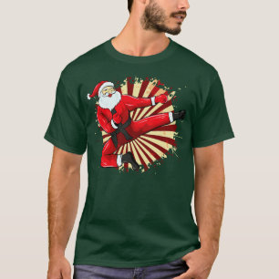 T-shirt Karate Père Noël Martial Arts Joyeux Noël