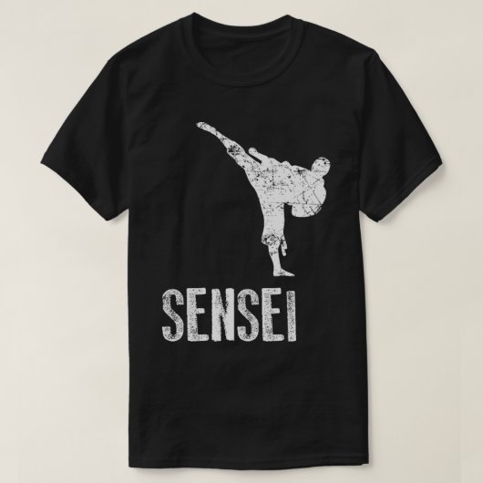 T-shirt Karate Sensei Cool Arts martiaux Cadeau (Design devant)