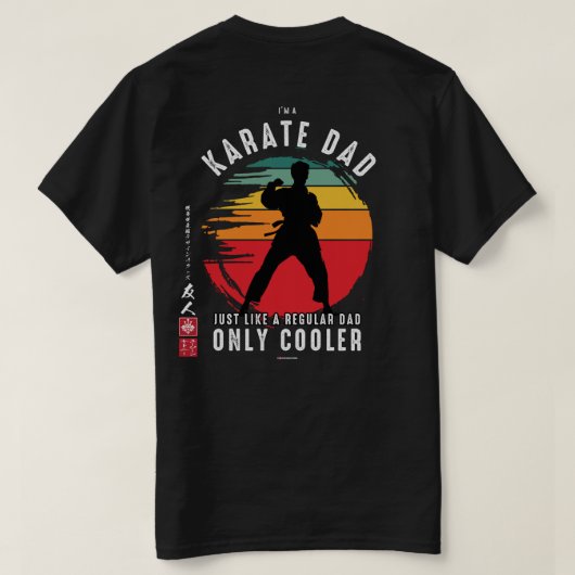 T-shirt Karate Spirit : Karate Dad (Design dos)