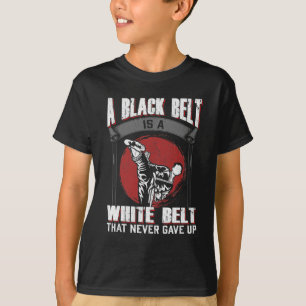T-shirt Karate Taekwondo Black Belt Martial Arts Fighter