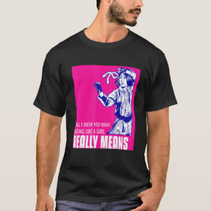 T-shirt Karate Taekwondo Classique Fille Frappe Comme Une