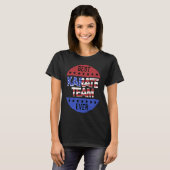 T-shirt Karate Team Independence Day Patriotic Karateka US (Devant entier)