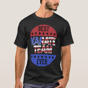 T-shirt Karate Team Independence Day Patriotique Karateka