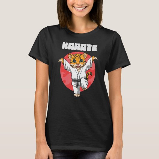 T-shirt Karate Tiger Crane Kick (Devant)