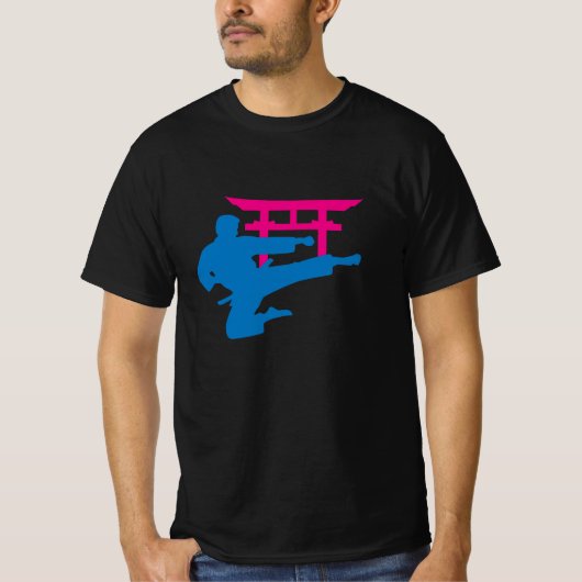 T-shirt Karate Torii Neon Fighter (Devant)