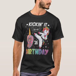 T-shirt Karaté Unicorne 9E Anniversaire Neuf 9 Anniversair