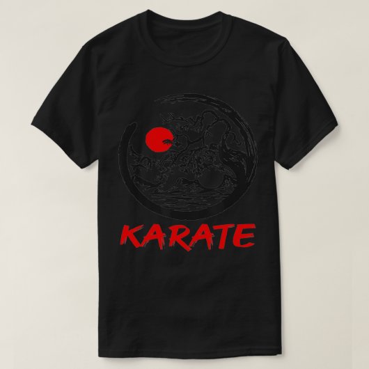 T-shirt Karate Yin Yang bonsai tree (Design devant)