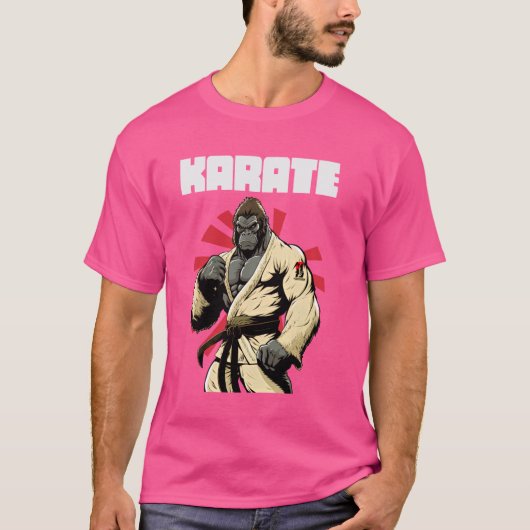 T-shirt Karateka et Gorille Karaté (Devant)