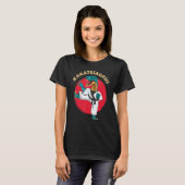 T-shirt Karatesaurus Classique Dinosaure de Karaté (Devant entier)