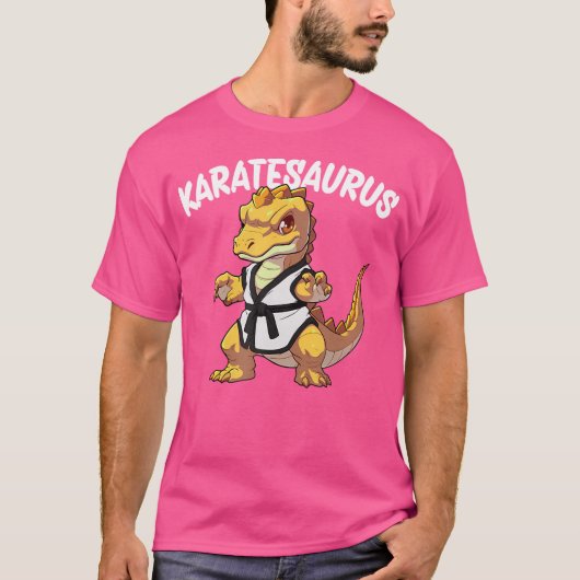 T-shirt Karatesaurus Dinosaur Karate (Devant)