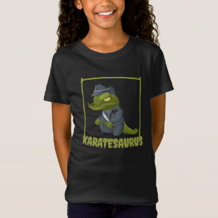 T-Shirt Karatesaurus Karate Trex Funny Dinosaur Martial Ar