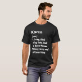 T-shirt Karen Definition Personalized Funny Birthday Idea (Devant entier)