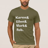 T-shirt Karen&Ellen&Mark&Rob Tee Homme (Devant)
