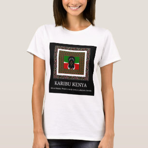 T-shirt Karibu Kenya : Les couleurs vives du drapeau natio
