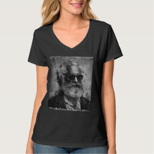 T-shirt Karl Marx avec lunettes de soleil, communiste, soc