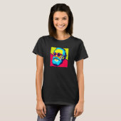 T-shirt Karl Marx avec lunettes de soleil Pop Art Portrait (Devant entier)