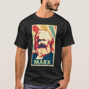 T-shirt Karl Marx Couleurs Vintage
