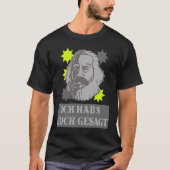 T-shirt Karl Marx motif Ich hab's dich gesagt capitalisme (Devant)