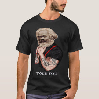 T-shirt Karl Marx Pop Art Révolution Rocks Tatouage Vintag