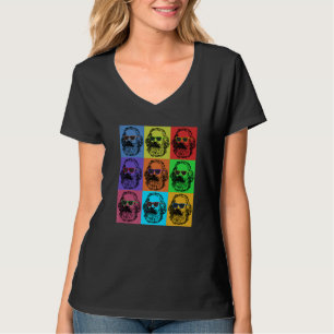 T-shirt Karl Marx Pop Révolution Philosophe Enseignant