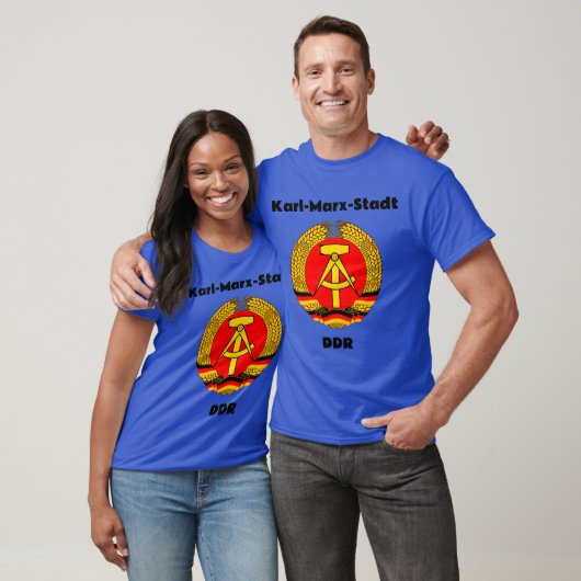 T-shirt Karl Marx Stadt, DDR, Allemagne de l'Est, RDA - Ch (Unisexe)
