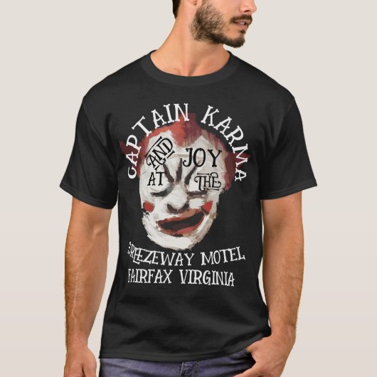 T-shirt Karma Captain & Joy Breezeway Motel Fairfax VA (Devant)