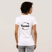 T-shirt Karma Ce Qui Se Passe Autour De Citations Black T (Dos entier)