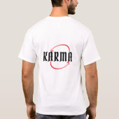 T-shirt Karma Circulaire Arrow Design (Dos)
