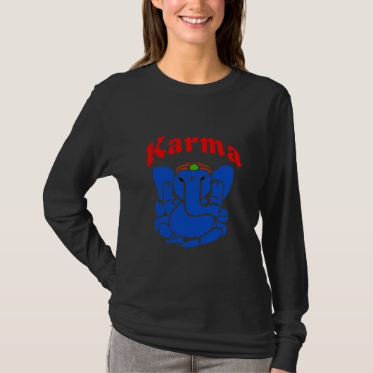 T-shirt Karma Elephant, namaste, (Devant)