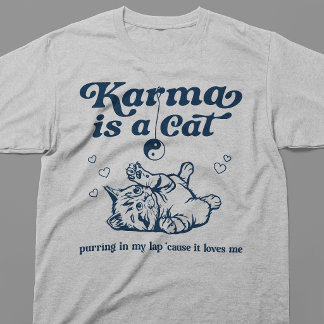 T-shirt Karma Est Un Chat